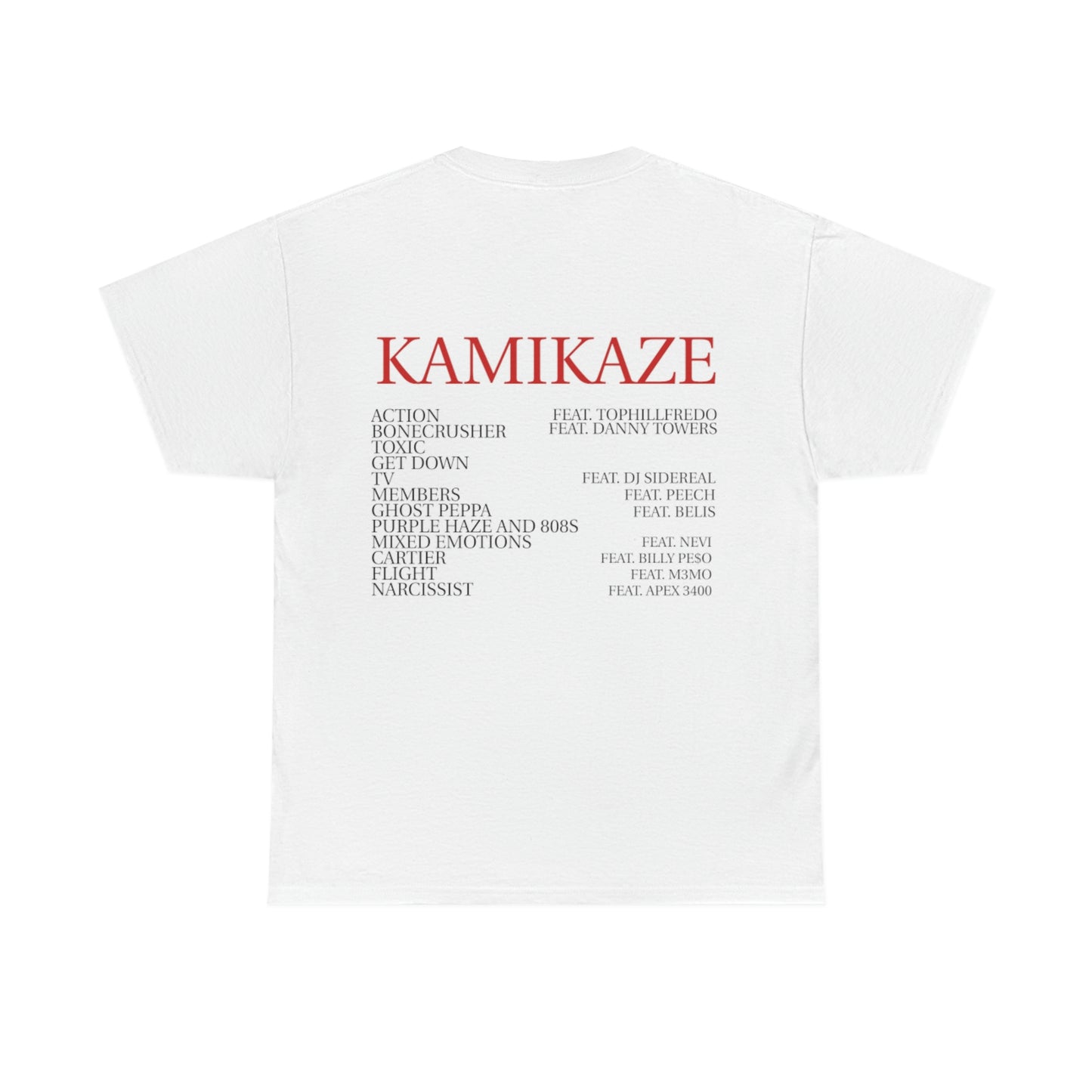 Kamikaze Clique "Tracklist" Tee