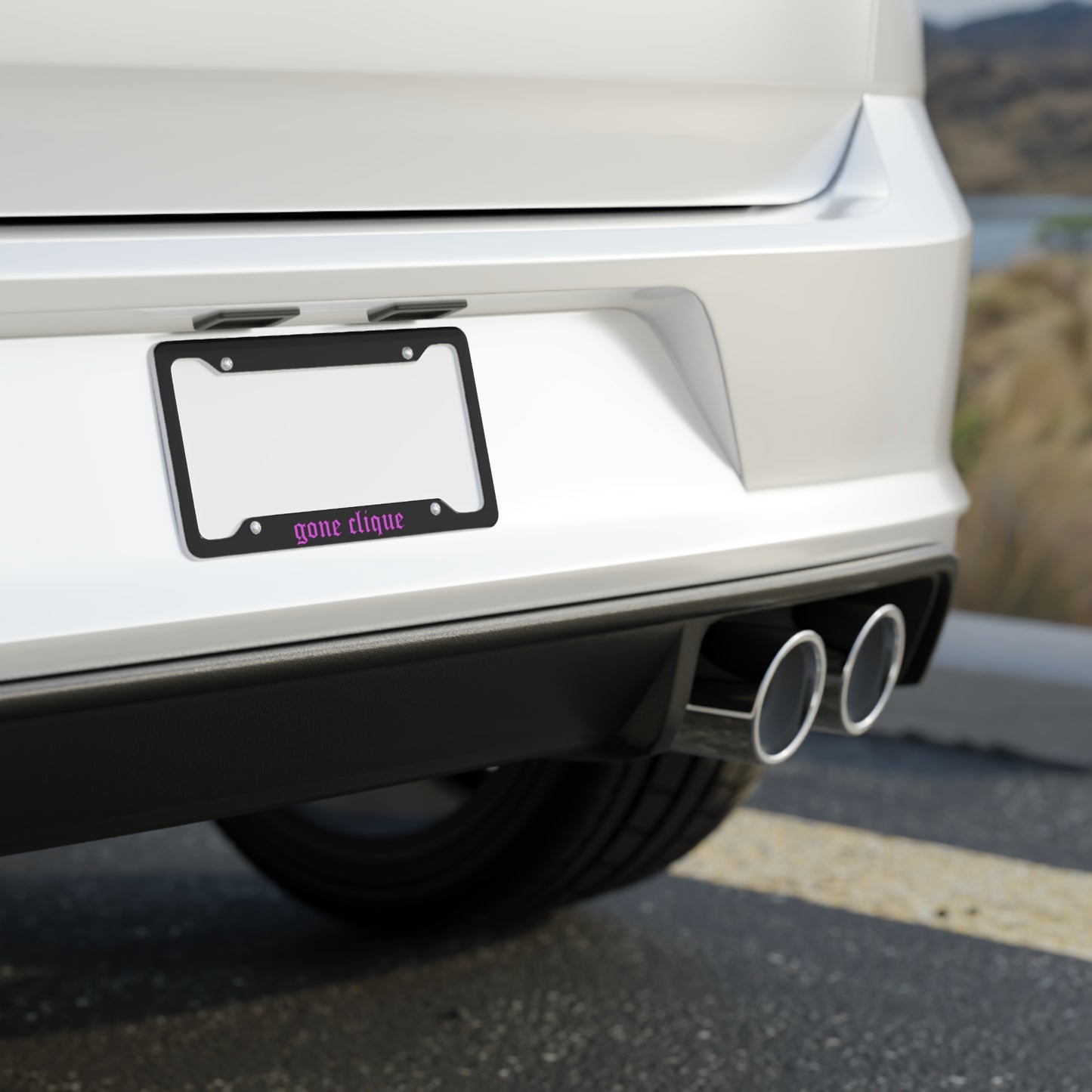 Gone Clique License Plate Frame