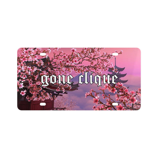 Cherry Blossom License Plate